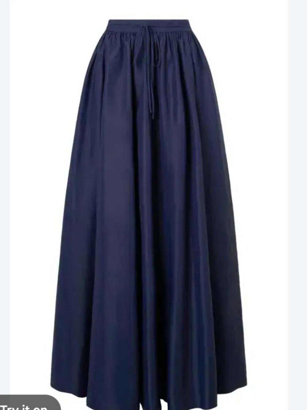 STAUD Eden Navy Skirt